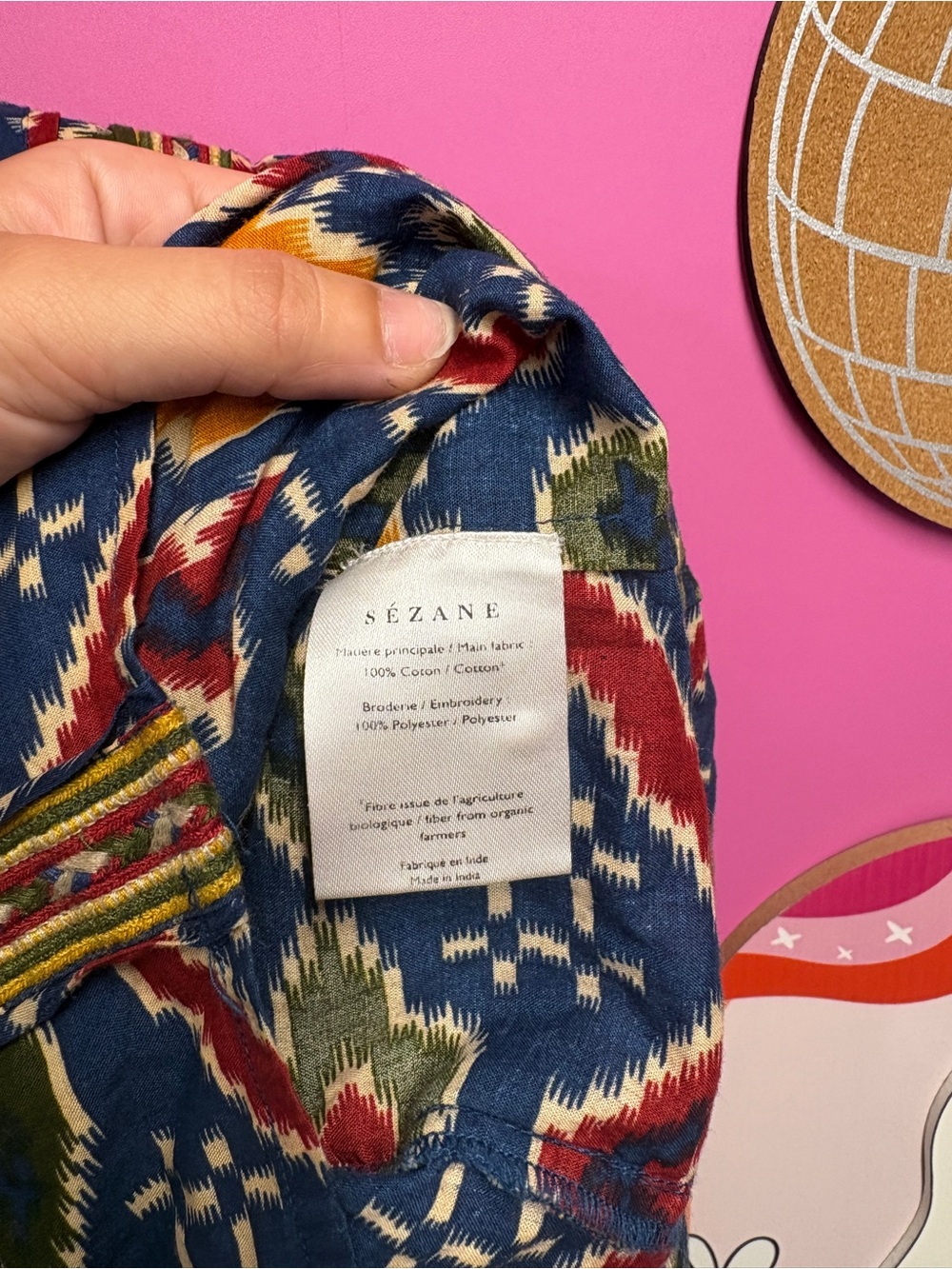 Sezane Anita Ruffle Printed Blouse - Picture 5 of 6